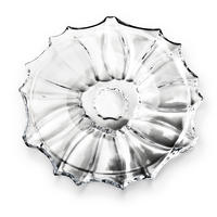 TELLER Camomile Transparent 33/33/2.5 cm Glas - Transparent, Glas (33cm) - Mondex