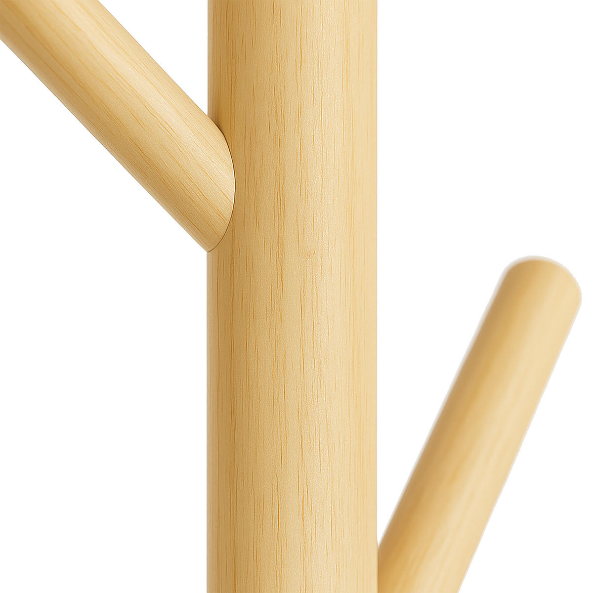 GARDEROBENSTÄNDER - Hellbraun, Holz/Holzwerkstoff (30/177/30cm) - Relaxdays