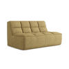 2-SITZER-SOFA Strukturstoff Stoff Gelb - Currygelb/Gelb, Kunststoff/Textil (160/75/93cm) - Makamii