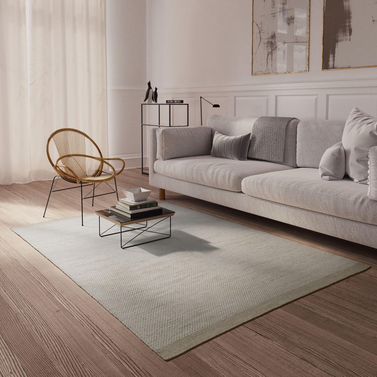 HANDWEB Teppich Berlin 200/250 cm - Beige, Naturmaterialien (200/250cm) - Steffensmeier