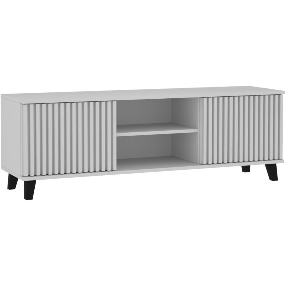 Beautysofa Lowboard Weiß 150x50x40 cm