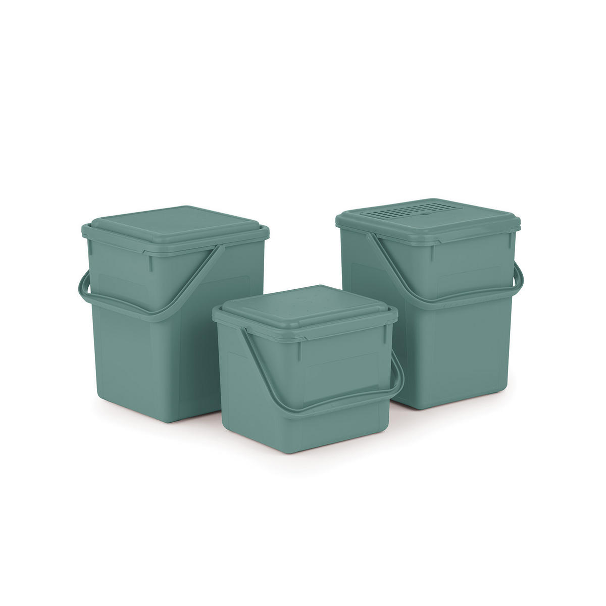 MÜLLEIMER 9 Liter Kunststoff Grün - Grün, Kunststoff (23/27/22.5cm) - PROREGAL