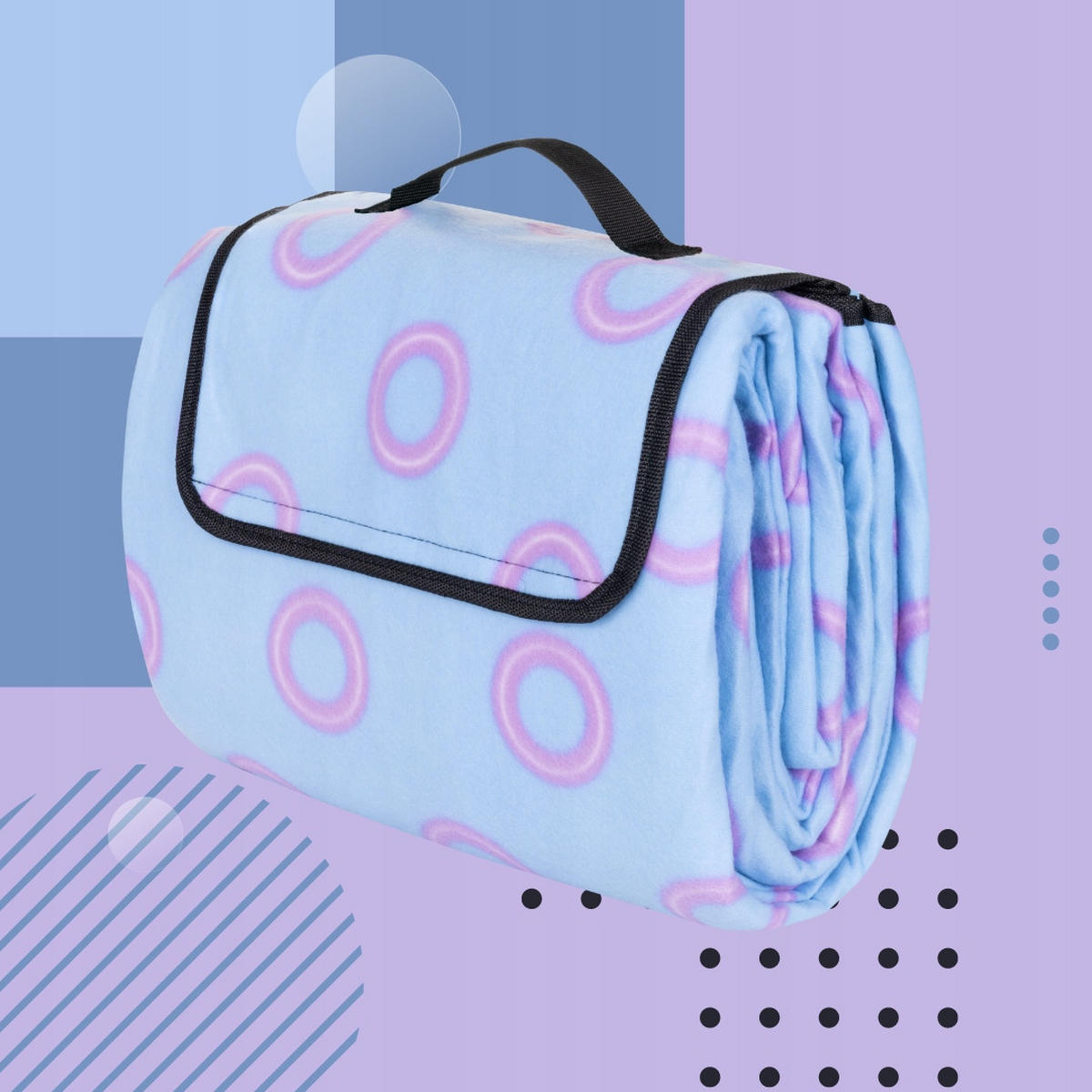 PICKNICKDECKE - Hellblau, Textil (200/200cm) - KRUMAD