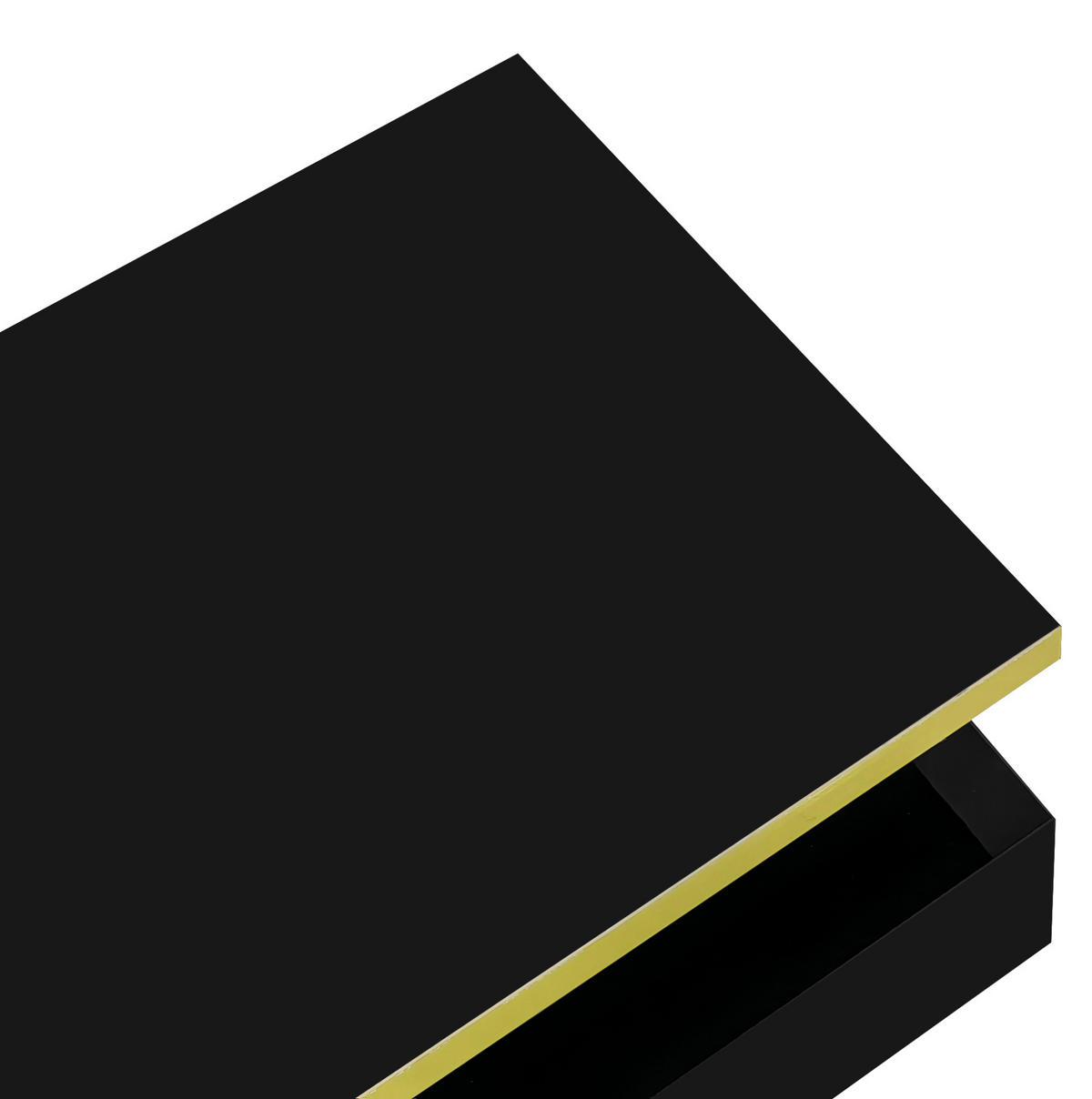 COUCHTISCH 100/50/39 cm Schwarz aus Spanplatte mit Schublade - Schwarz, Holzwerkstoff (100/50/38.5cm) - OKMYHOME
