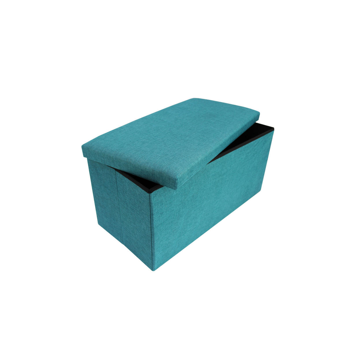 FUSSHOCKER Türkis 38/76/38 cm - Türkis, Textil (38/38/76cm) - Mobili Rebecca