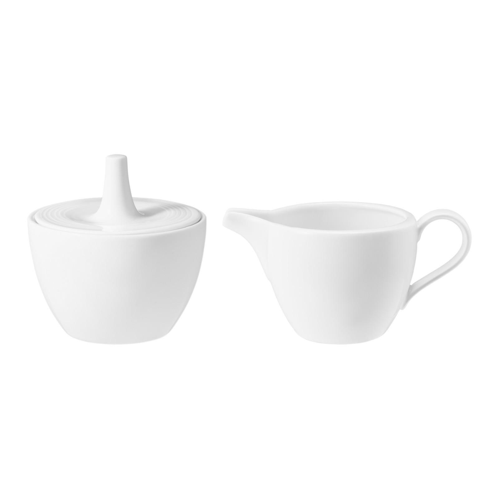 MILCH & ZUCKER SET Beat Color Glaze Weiß - Weiß, Keramik (1/1cm) - Seltmann Weiden