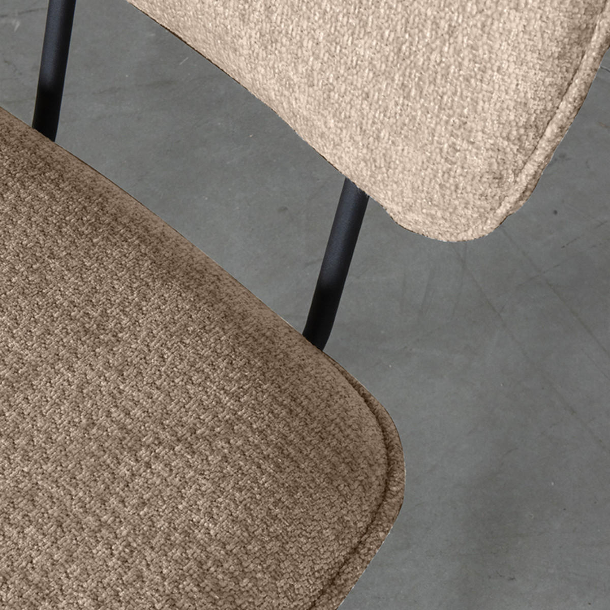 ESSZIMMERSTUHL Liva Beige 60/49/87 cm 2er-Set - Beige, Textil (49/87/60cm) - LABEL51