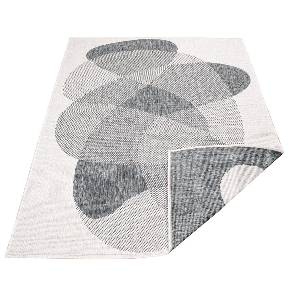 OUTDOOR-TEPPICH DuoRug 5835 Grau 120x170 cm - Grau, Textil (120/170cm) - carpet city