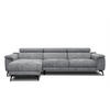 ECKSOFA FIERO 4-Sitzer, grau - Schwarz/Grau, Holzwerkstoff/Textil (158/269cm) - Courtois Laville