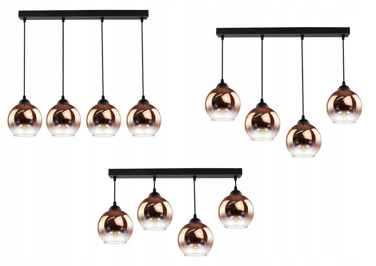 PENDELLEUCHTE MASUR - Transparent/Goldfarben, Glas/Metall (15/80/80cm) - kiki design