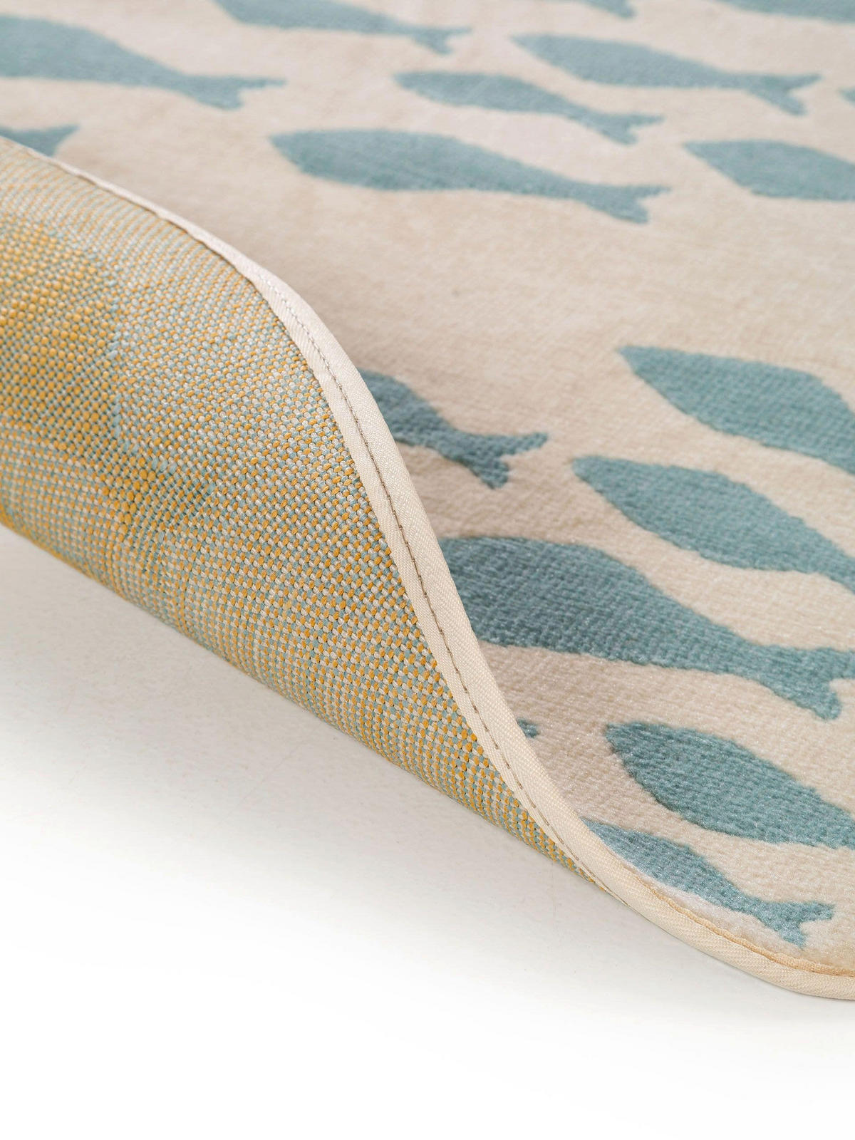 KINDERTEPPICH Fabius Beige/Blau ø 120 cm rund - Beige, Textil (120/120cm) - Lytte