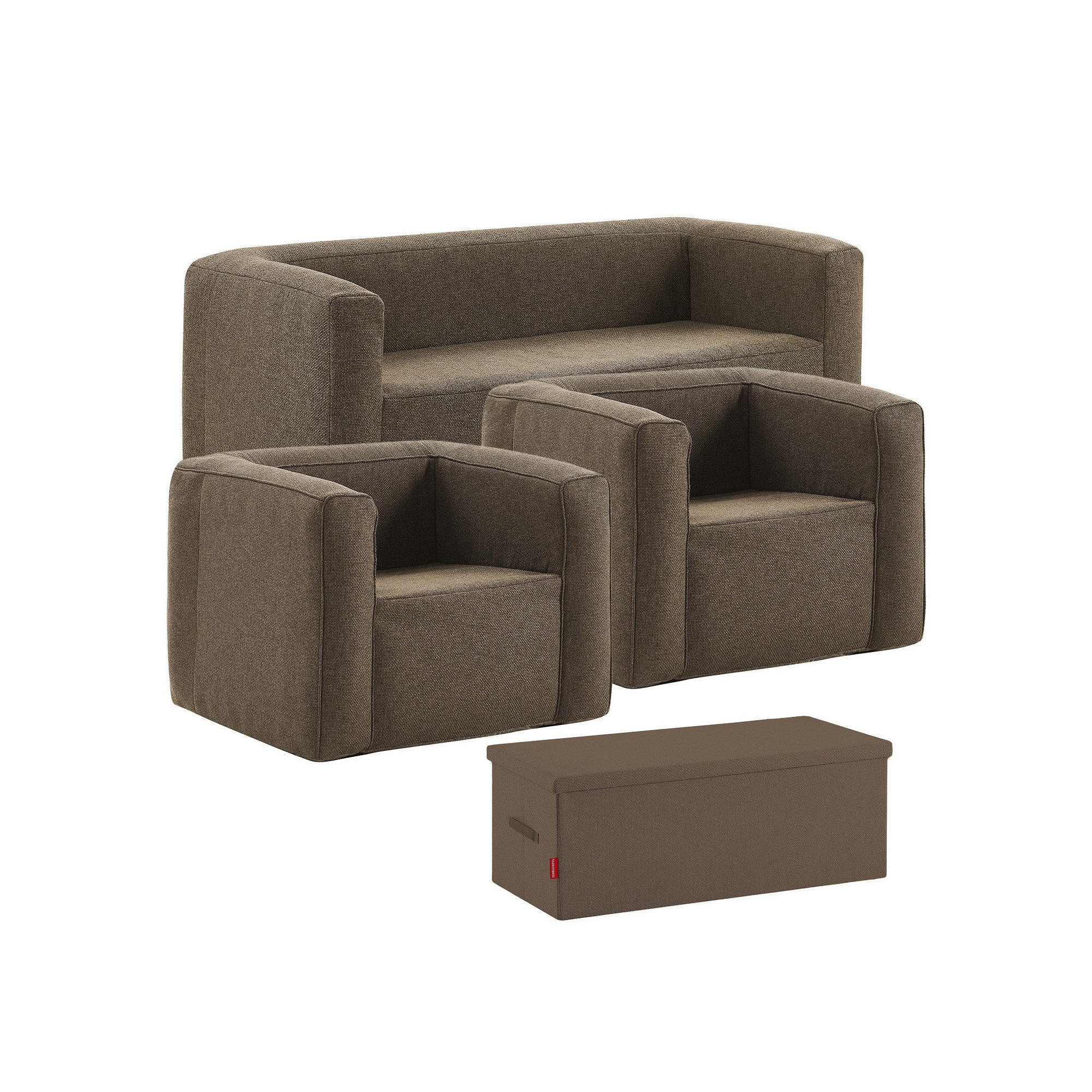 SOFA 5-sitzig aufblasbar - Innen- und Außenbereich - Camel - Braun, Kunststoff (66/78/175cm) - Terracotta