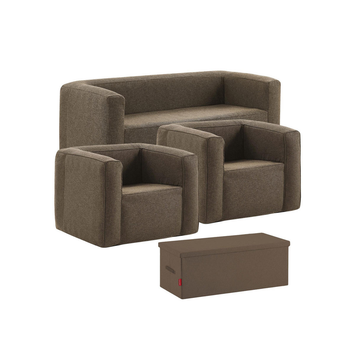 SOFA 5-sitzig aufblasbar - Innen- und Außenbereich - Camel - Braun, Kunststoff (66/78/175cm) - Terracotta