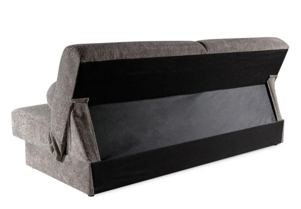SOFA Grau Bergo Mit Schlaffunktion - Grau, Holzwerkstoff (199/91/91cm) - Sepro Meble