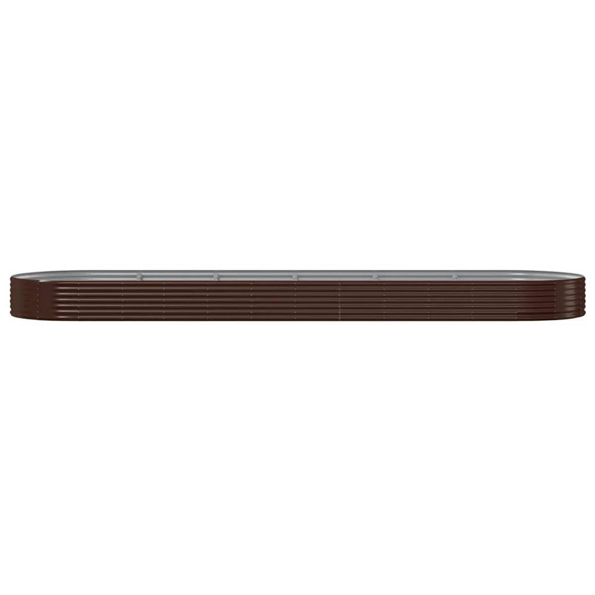 HOCHBEET Verzinkter Stahl 523x140x36 cm Braun - Braun, Metall (140/36/523cm) - furnicato