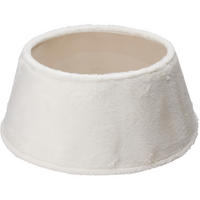 PELZUNTERLAGE unter den Weihnachtsbaum 55/55/23 cm - Weiß, Textil (55/23/55cm) - Home Styling Collection