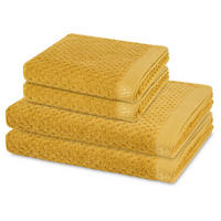 FROTTIERSET Harmony 4-teilig - Gelb, Textil (50/100cm) - Ross