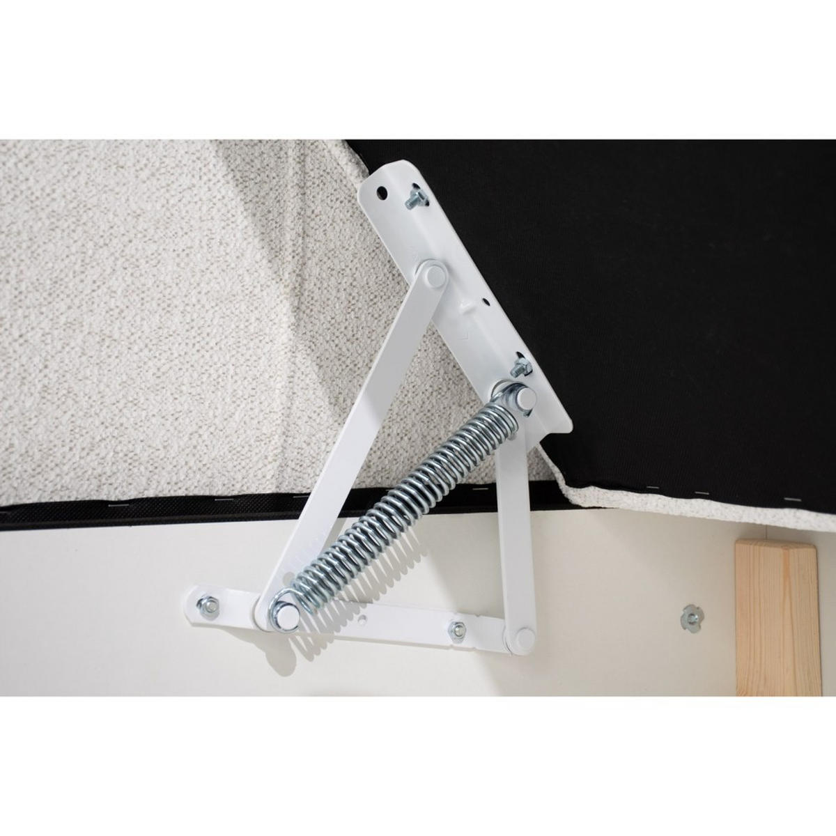 POLSTERBETT Topiq I 184/203/103 dunkelbeige, Bouclé-Stoff - Beige, Holzwerkstoff (180/200cm) - Beautysofa