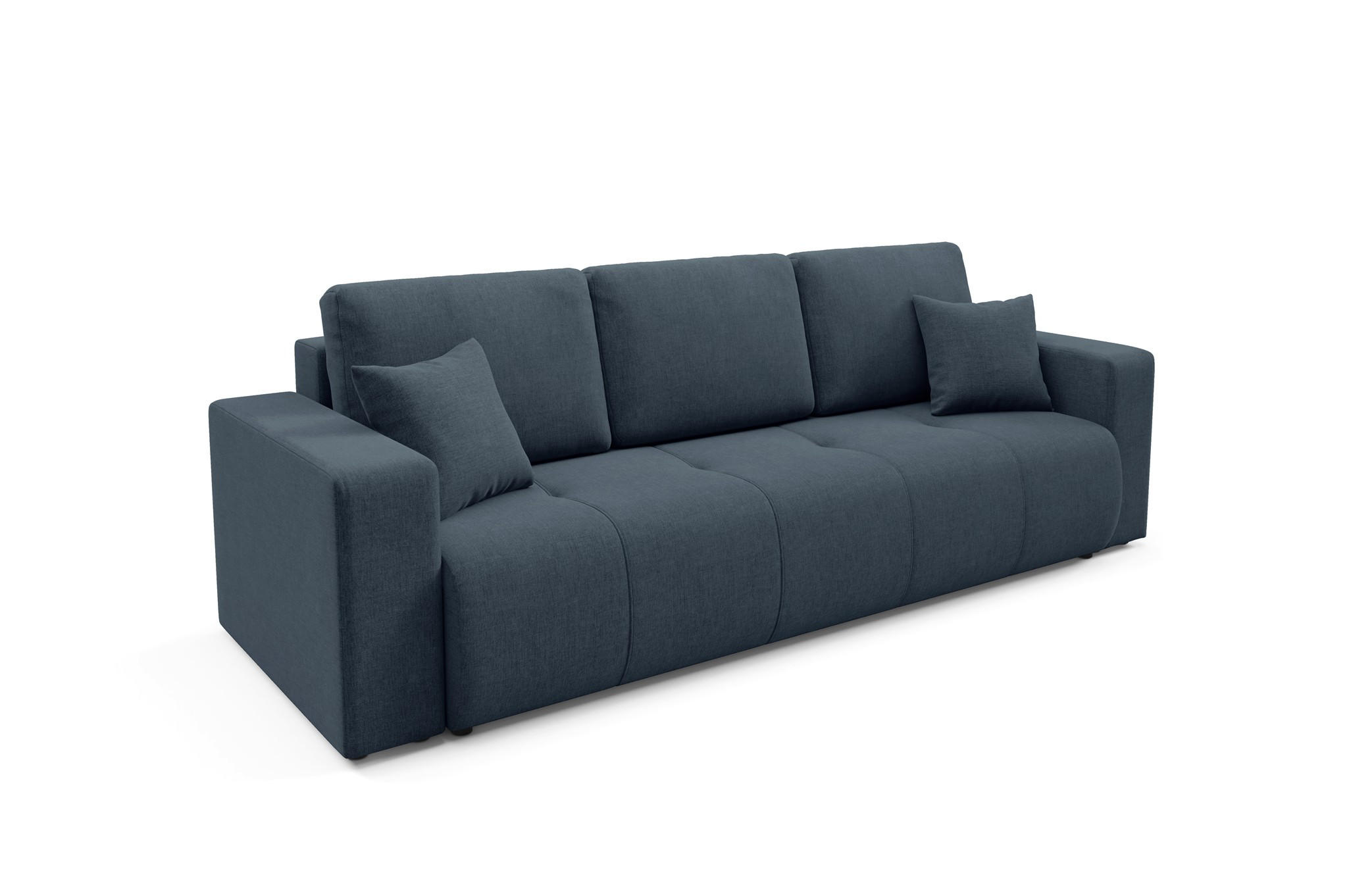 SCHLAFSOFA Augusto - Blau, Holzwerkstoff/Textil (244/82/102cm) - Fun Möbel