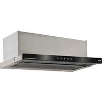 DUNSTABZUGSHAUBE EA 644 Eco 60 cm Schwarzes Glas / Edelstahl - Silberfarben, Glas/Metall (60/27/28cm) - Kaiser Küchengeräte