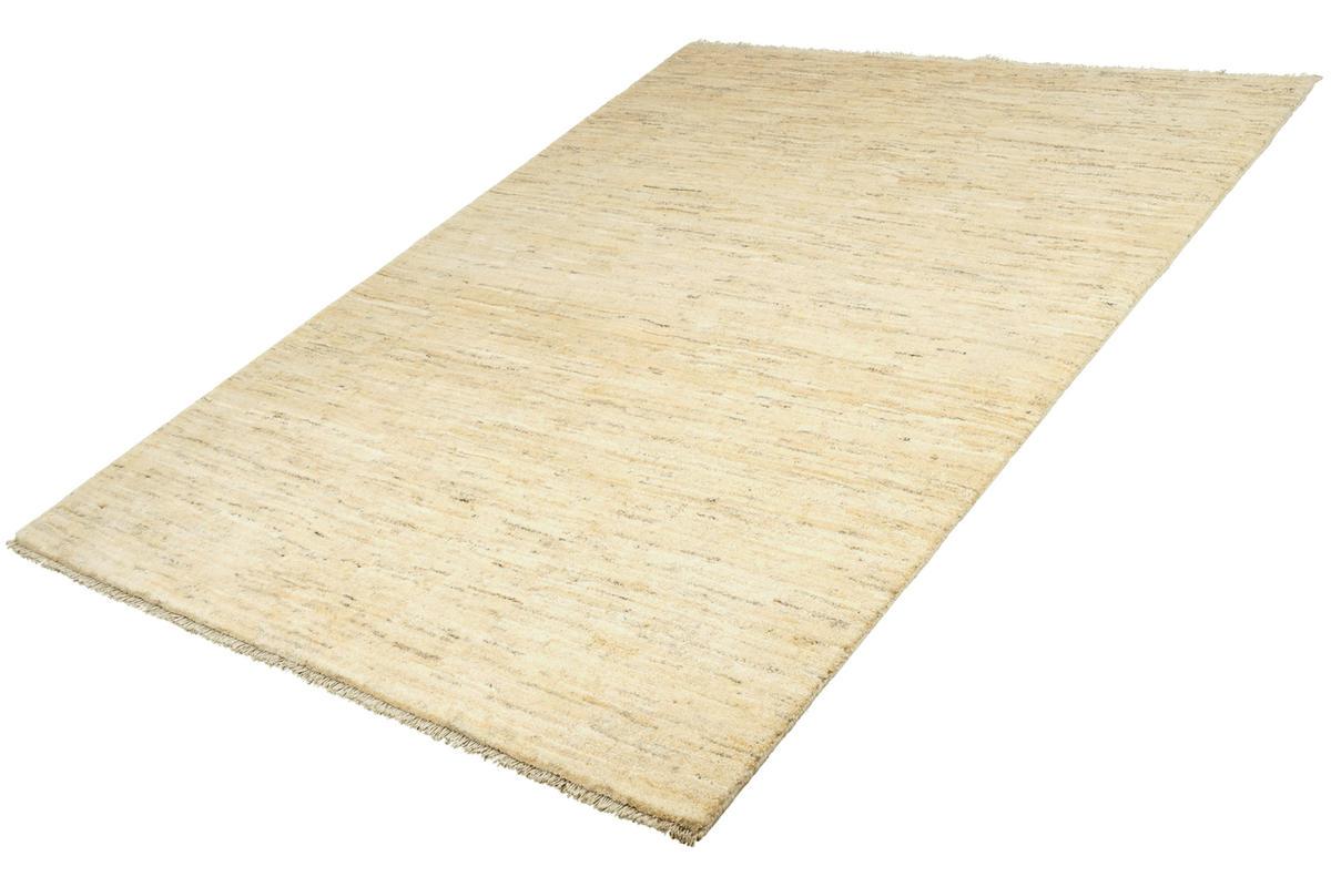 GABBEH-TEPPICH handgeknüpft Beige 204/157 cm Schurwolle - Beige, Textil (157/204cm) - Looma