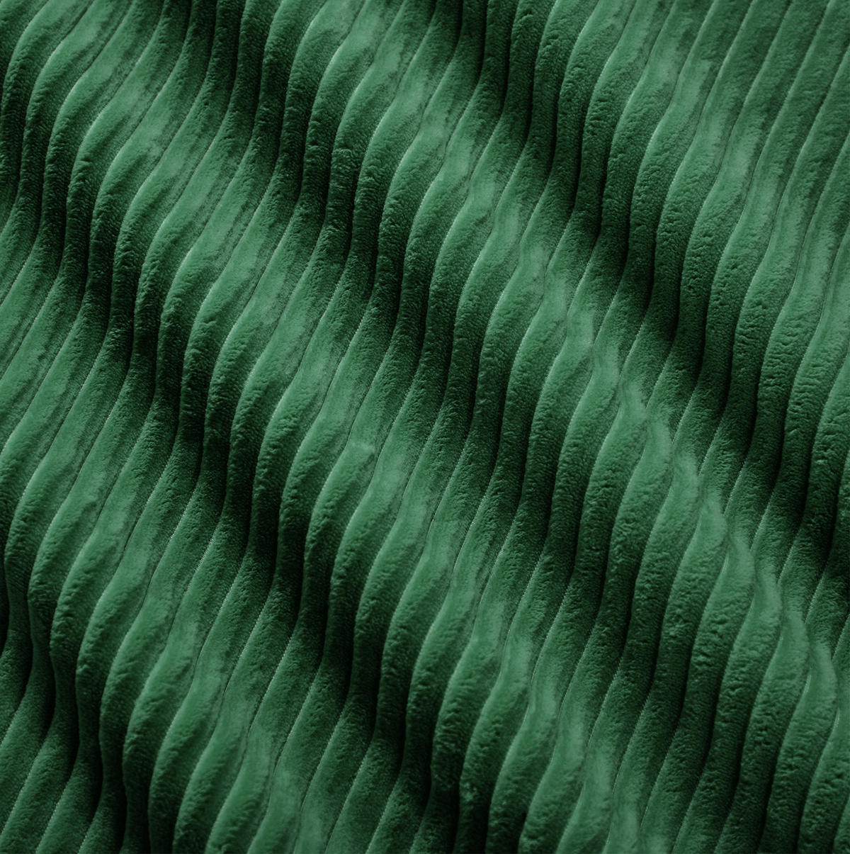 ROHOVÁ sedačka zo zeleného menčestra - zelená, textil (295/295cm) - Flora Grace