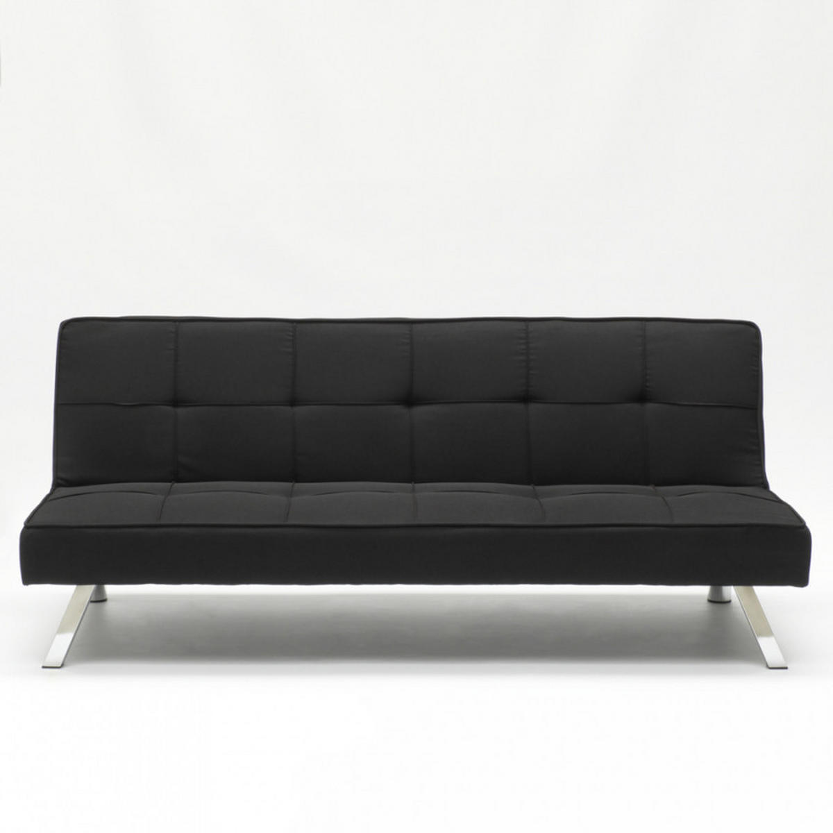 SCHLAFSOFA Gemma - Schwarz - Schwarz, Textil (175/74/83cm) - Pasmara