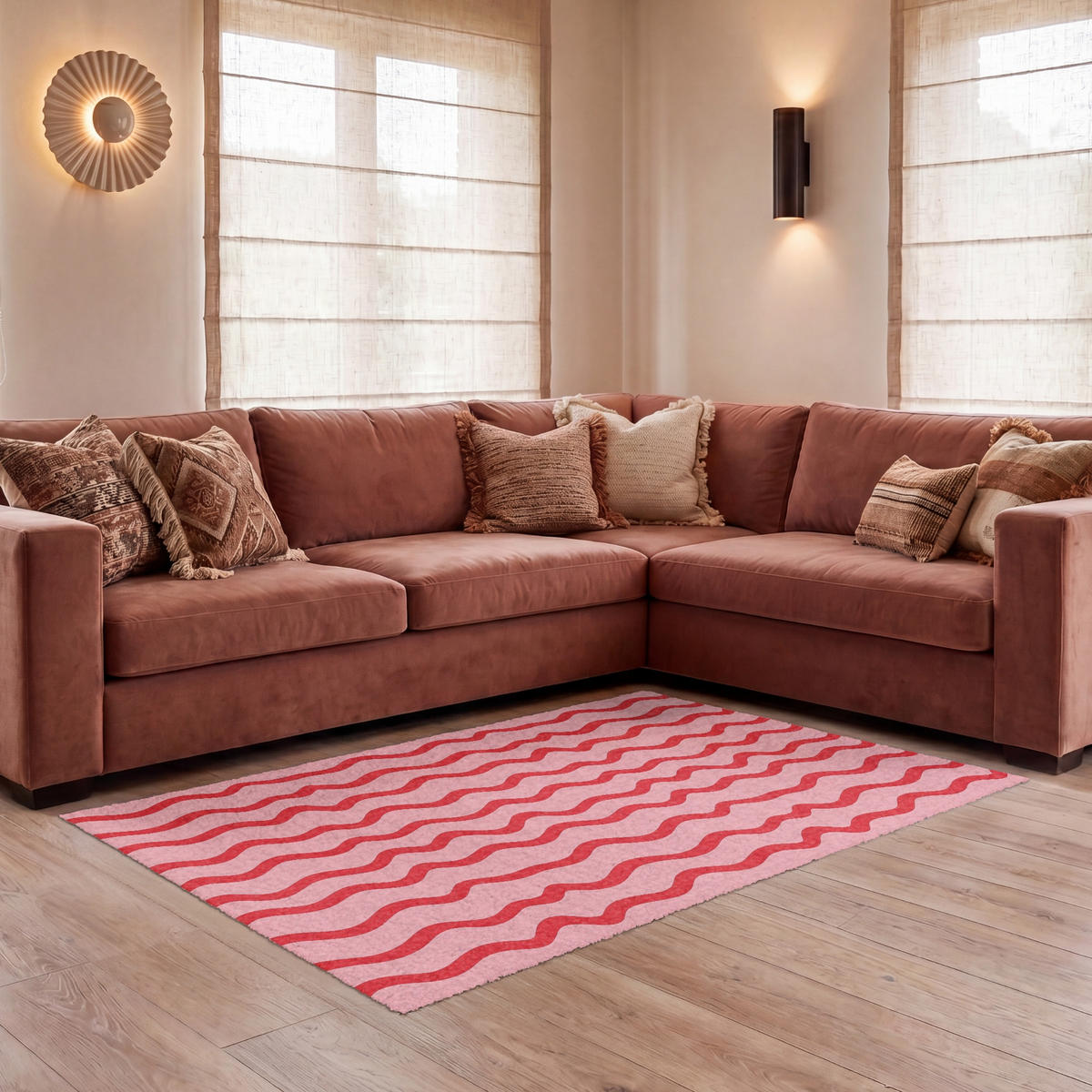 KOBERCE - Hravé - vzor - červená - 150x90 cm - červená, textil/plast (150/0.4cm) - OnlyWow