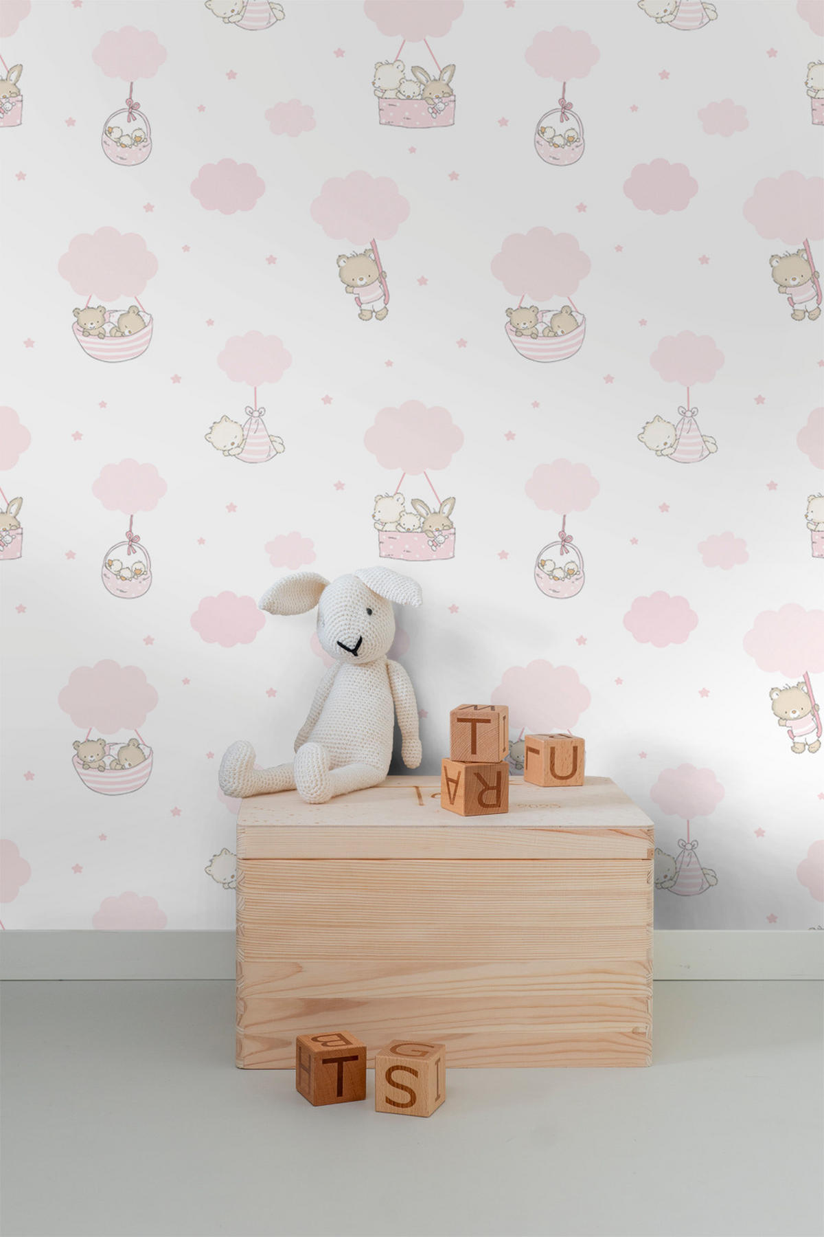TAPETE Tiere 53 cm x 10 m - Pink, Papier (53/0.1cm) - Sanders & Sanders