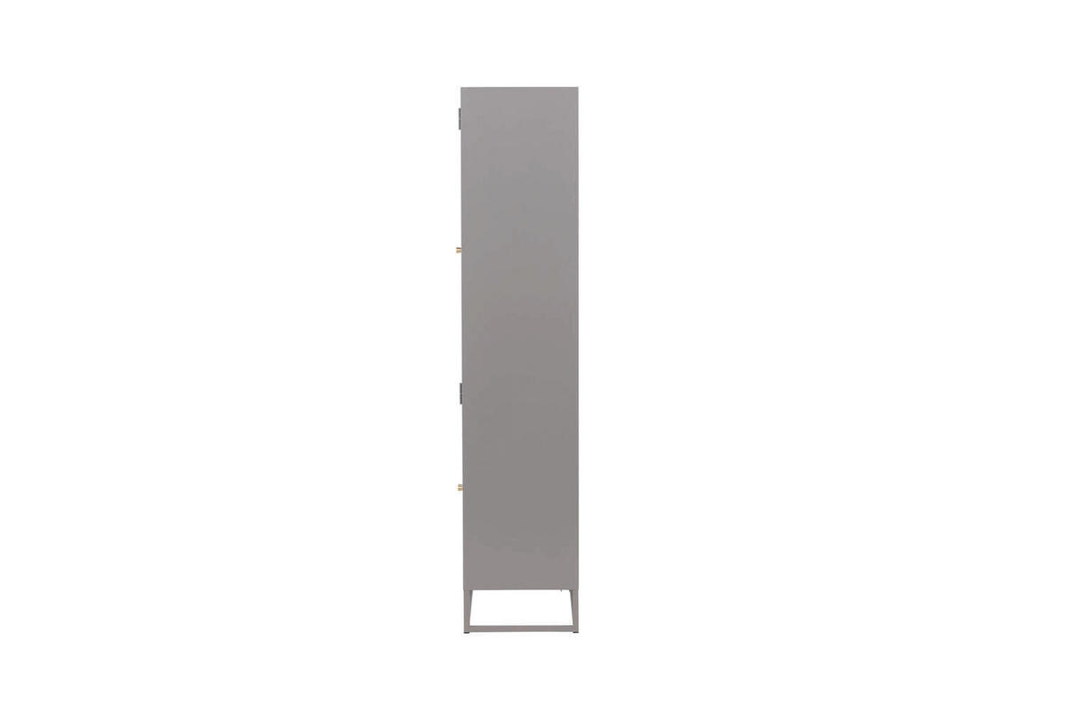 VITRINENSCHRANK, Bakal, Weiß, Stahl, 80 x 41 x 190 cm - Weiß, Metall (80/190/41cm) - ebuy24