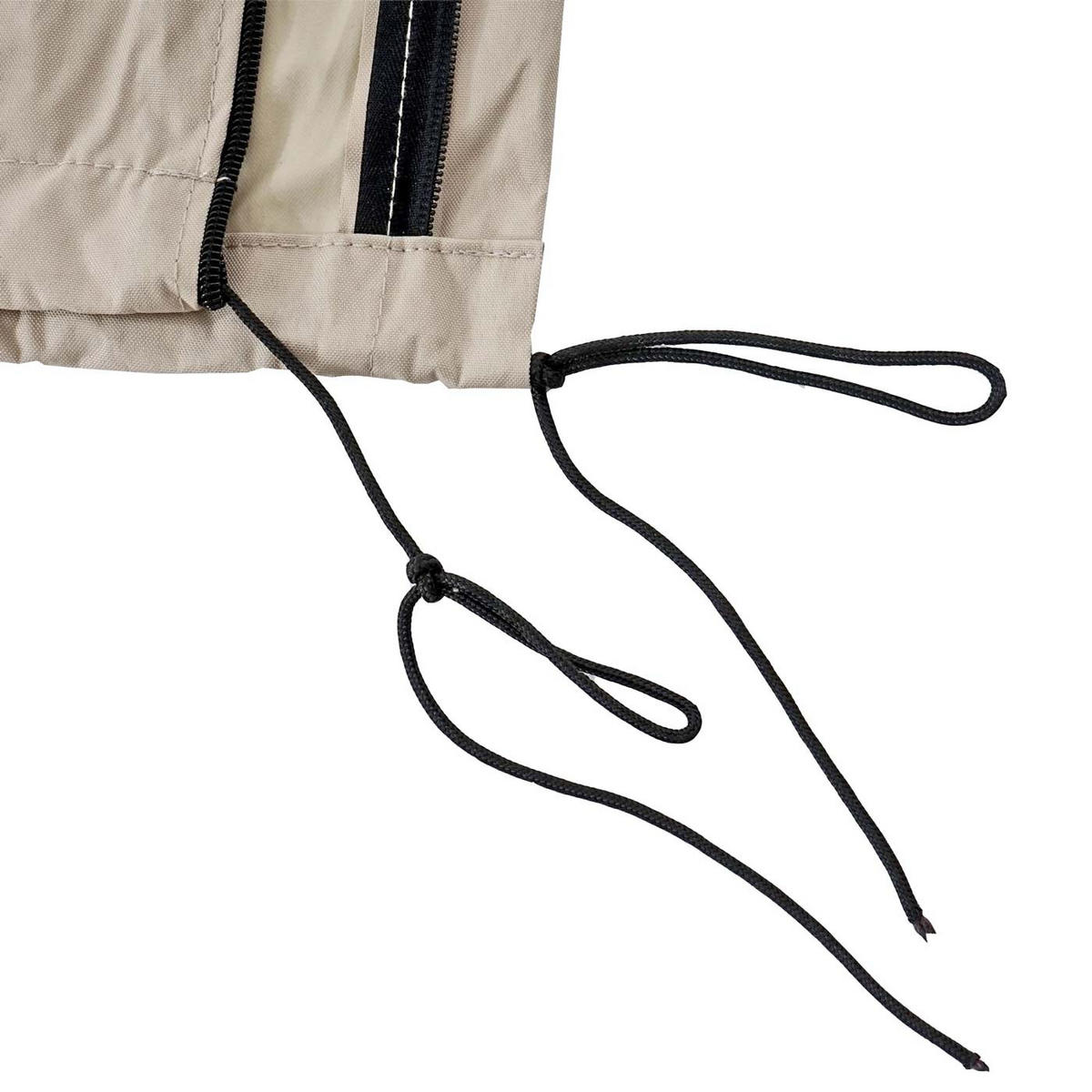 SCHIRMHÜLLE 370cm für-Marktschirm HxBxT 370x90x1cm creme mit Reißverschluss - Creme, Textil (90/370/1cm) - PROREGAL