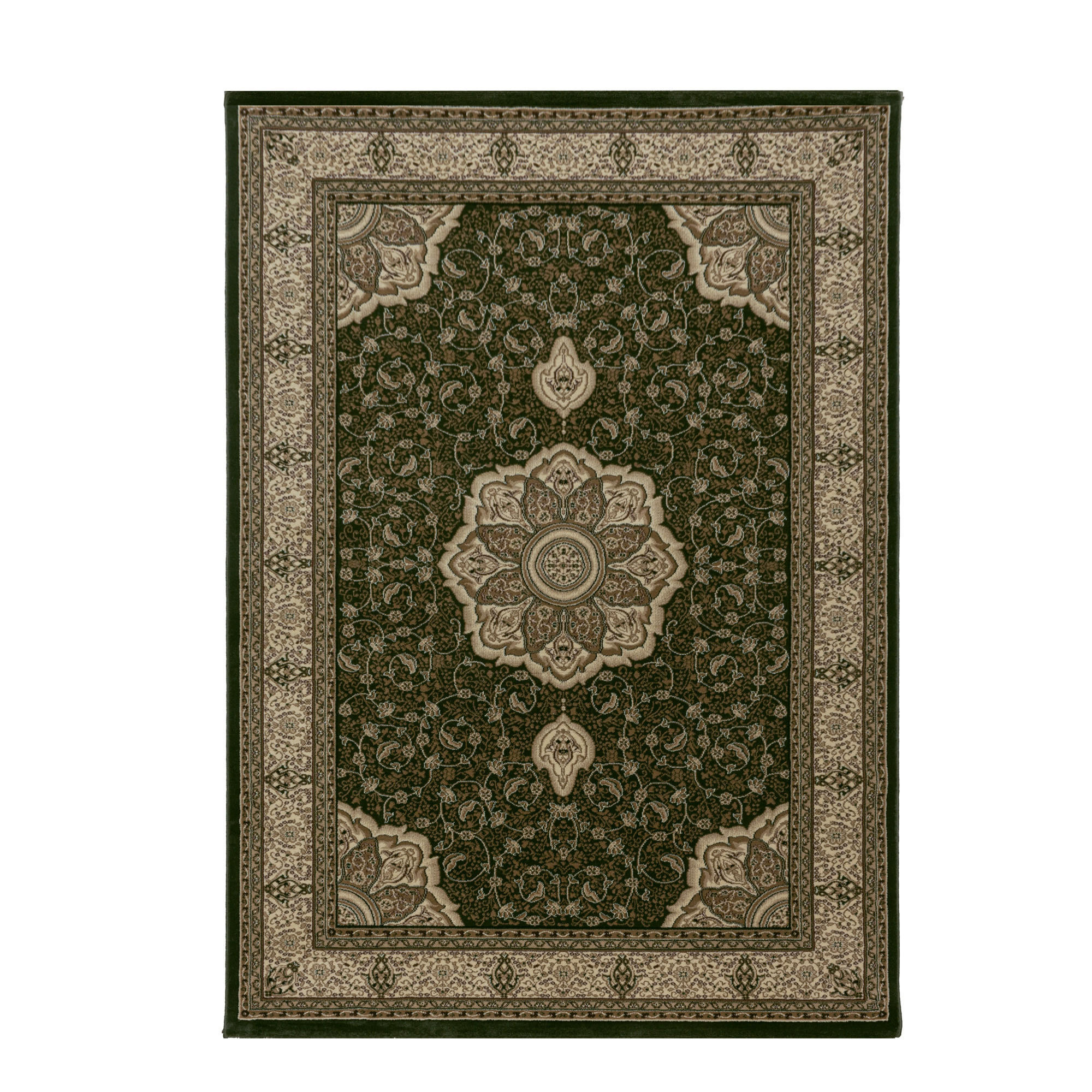 TEPPICH Kurzflor GEISLER in Grün, orientalisch, 300 x 400 cm - Grün, Textil (300/400cm) - KADIMA DESIGN