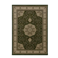 TEPPICH Kurzflor GEISLER in Grün, orientalisch, 200 x 290 cm - Grün, Textil (290/200cm) - KADIMA DESIGN