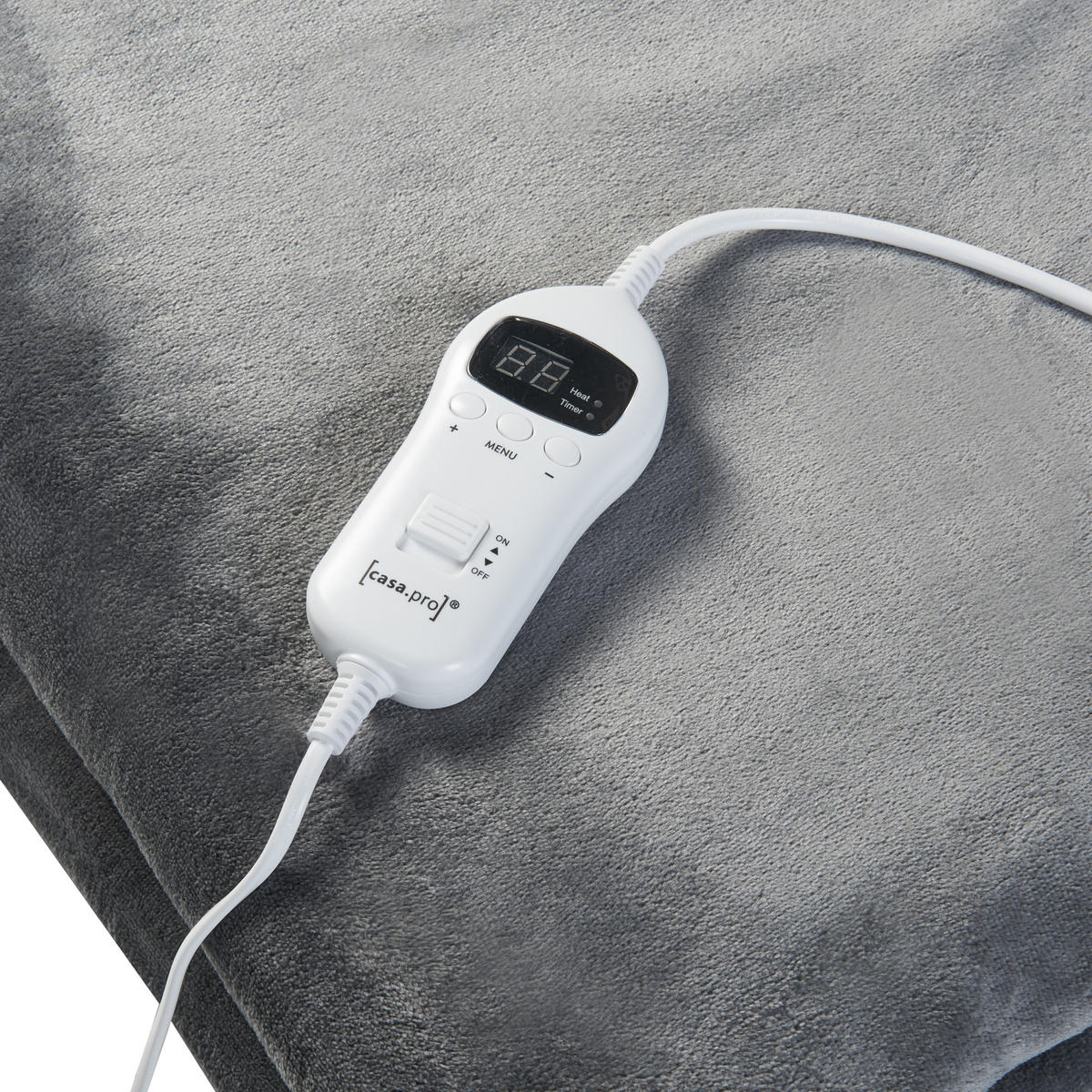 PŘIKRÝVKA Archi - tmavě šedá, textil (200/150cm) - [en.casa]