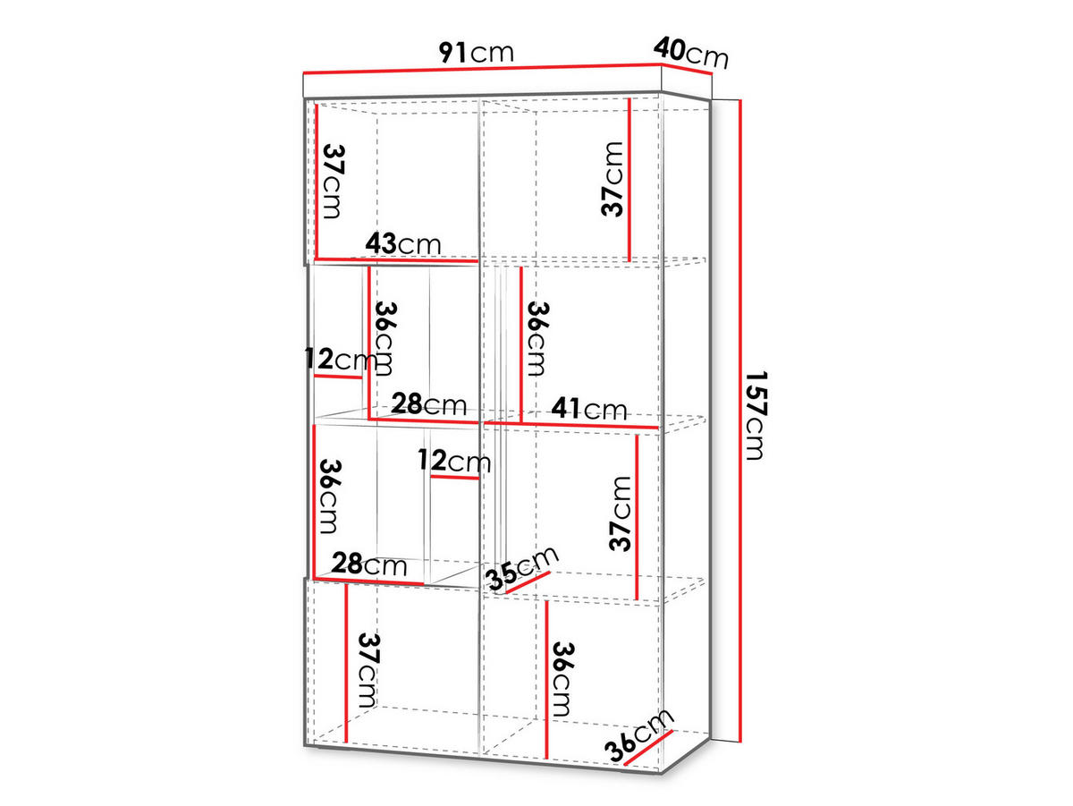 REGAL Lorin 3D LO05 - Kaschmir/Eichefarben, Holzwerkstoff (91/157/40cm) - MIRJAN24