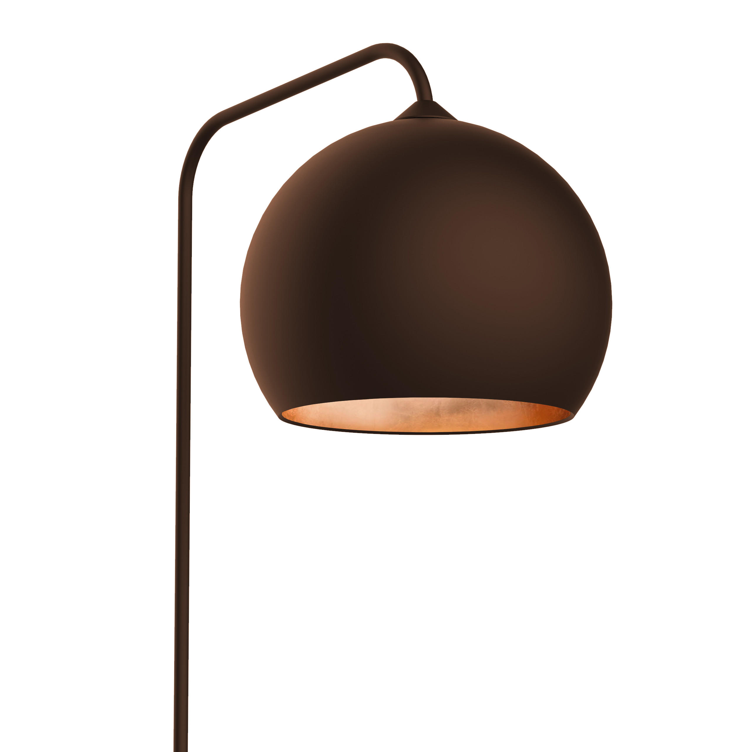 STEHLEUCHTE - Braun, Metall (40/65/170cm) - Lumicom