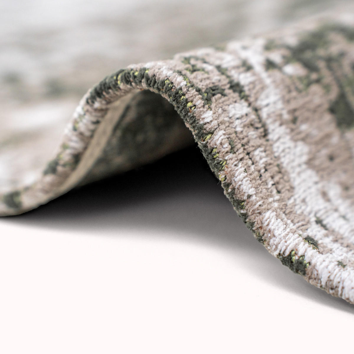 TEPPICH Central Green Griff 140/200 cm - Grün, Textil (140/200cm) - Louis De Poortere