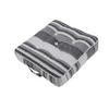 SITZKISSEN Morocco grau gestreift 40/40/8 cm - Grau, Textil (40/40/8cm) - Homescapes