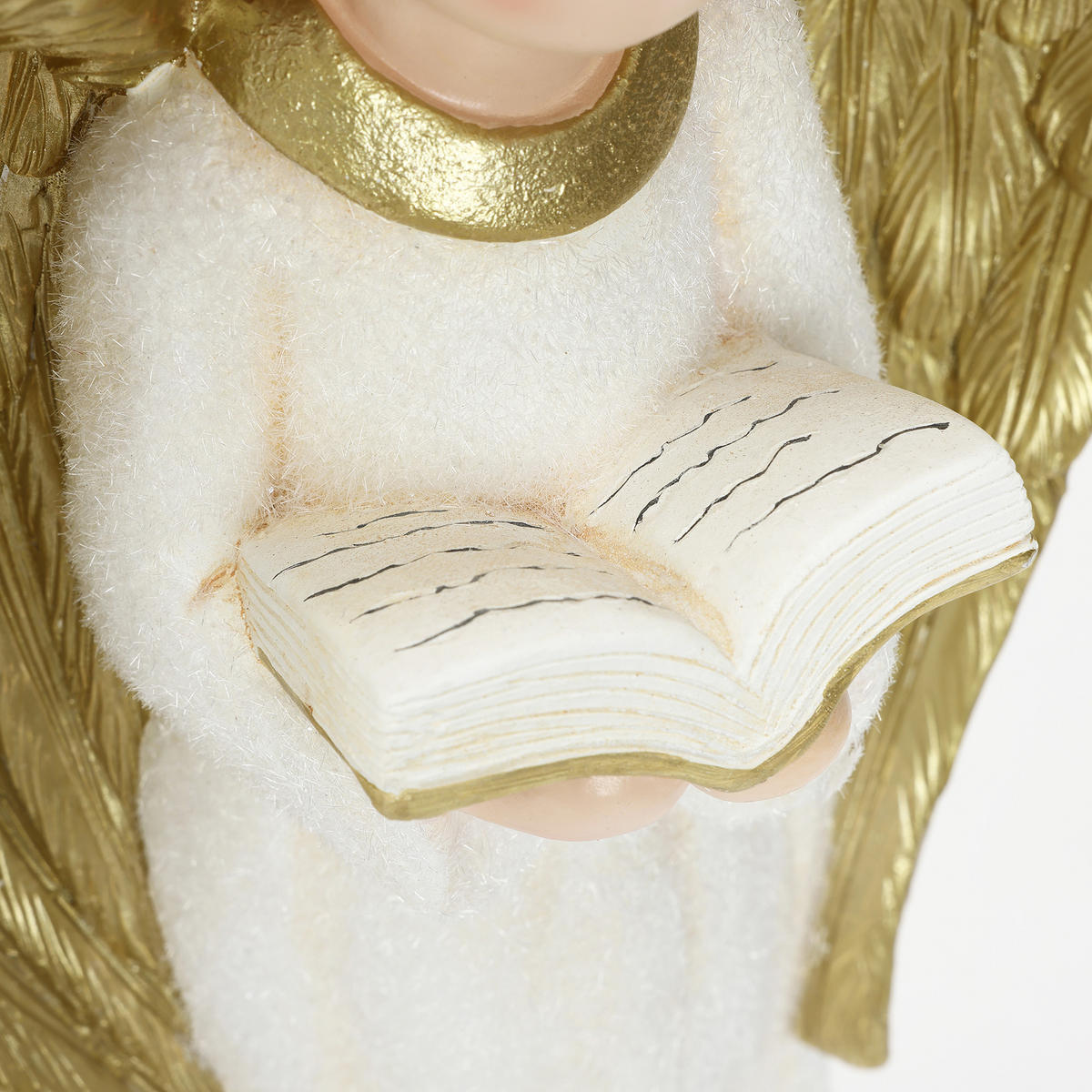 ENGELFIGUR Weihnachten HTST0186 - Beige/Goldfarben, Stein (19/63/29cm) - Hometopia