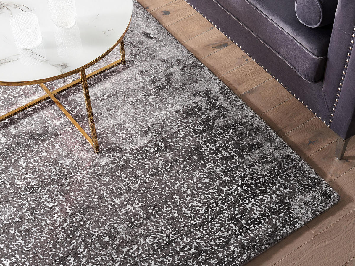 KURZFLOR-TEPPICH Esel 230/160 cm - Grau, Naturmaterialen (160/230cm) - Beliani