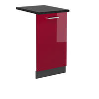 ČELNÍ PANEL MYČKY R-Line Červená vysoký lesk - antracitová/červená, kompozitní dřevo (45/81.8/1.6cm) - Vicco