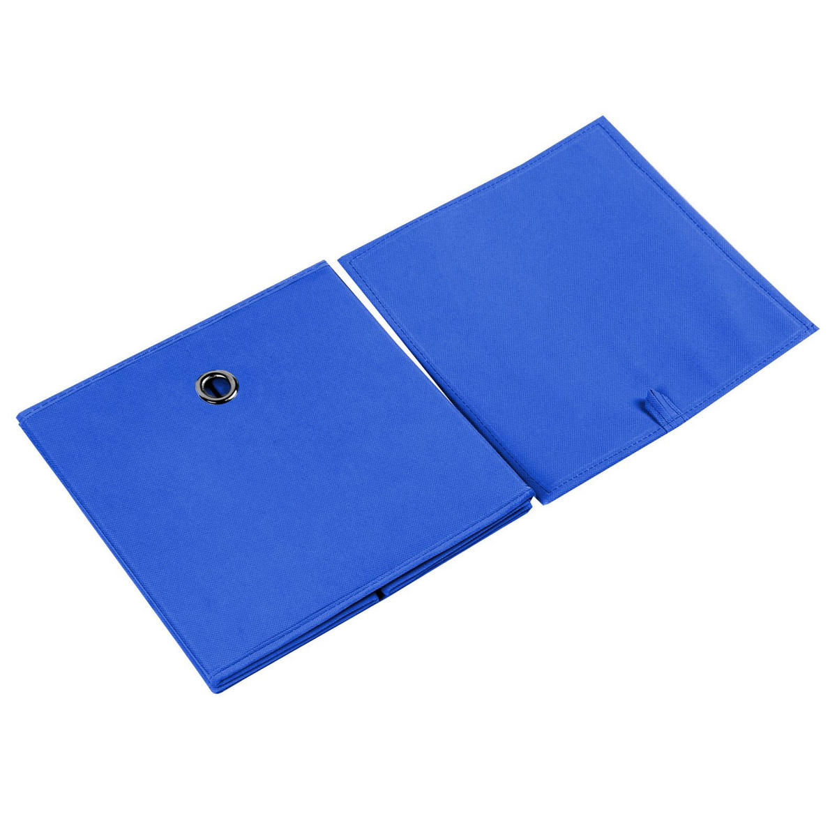FALTBOX ELA 2ER-SET - Blau, Textil (27/27/27cm) - IDIMEX