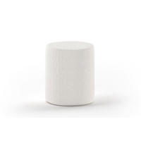 HOCKER Karlotta 41x41x42 aus Holzwerstoff Polster in der Farbe Weiß - Weiß, Holzwerkstoff (41/42/41cm) - 58aufmkessel