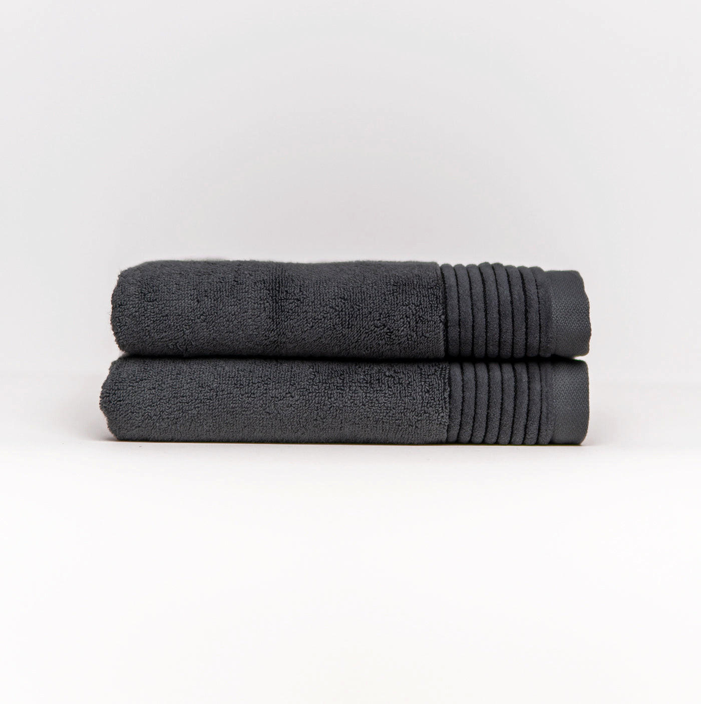 HANDTUCH Soothing Shadows 2er set, 50x100cm, Baumwolle, Dunkelgrau - Dunkelgrau, Textil (50/100cm) - SOWL
