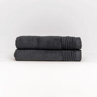HANDTUCH Soothing Shadows 2er set, 50x100cm, Baumwolle, Dunkelgrau - Dunkelgrau, Textil (50/100cm) - SOWL