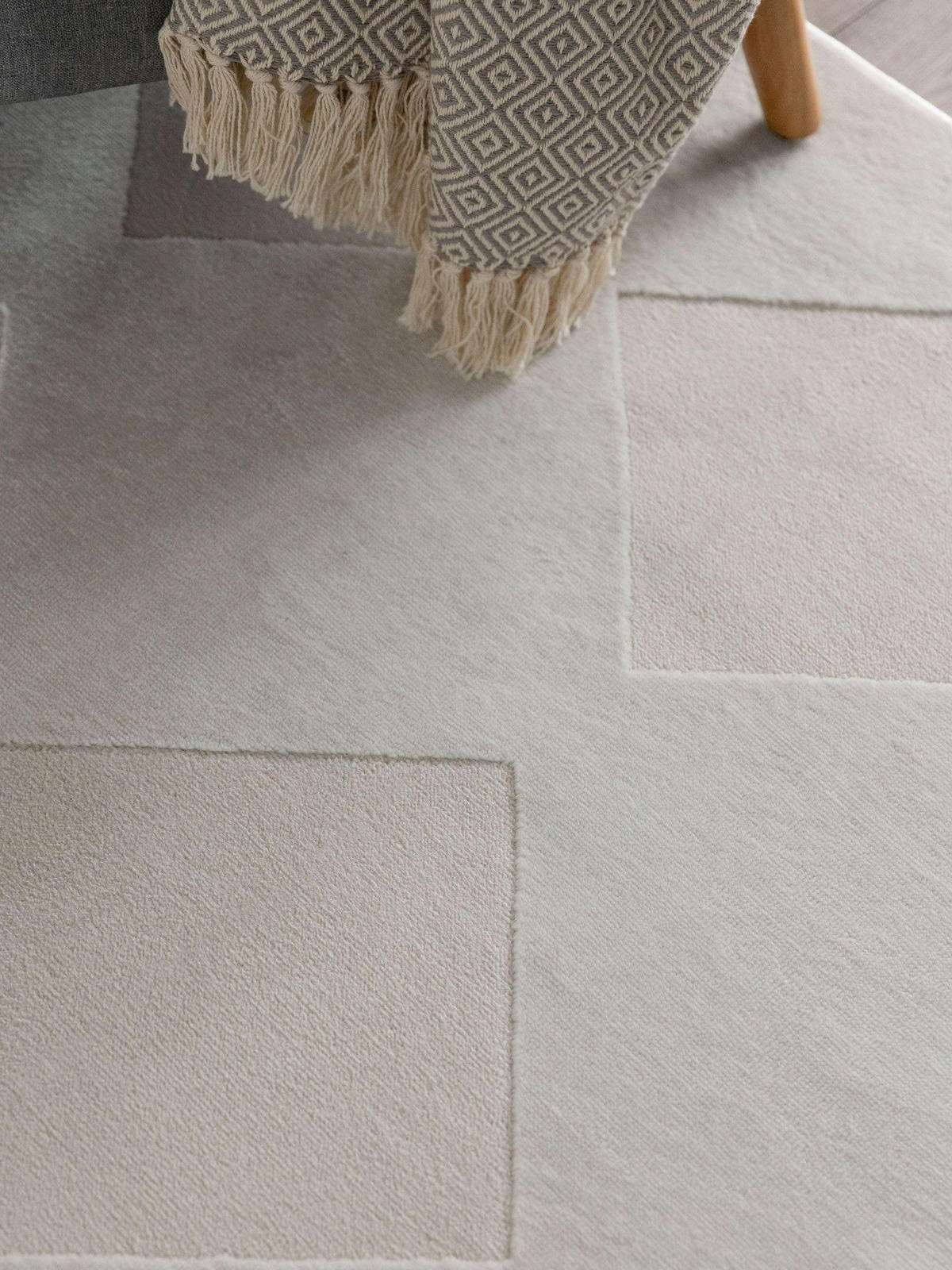 TEPPICH Claire Cream 200x300 cm - Creme, Kunststoff (200/300cm) - benuta