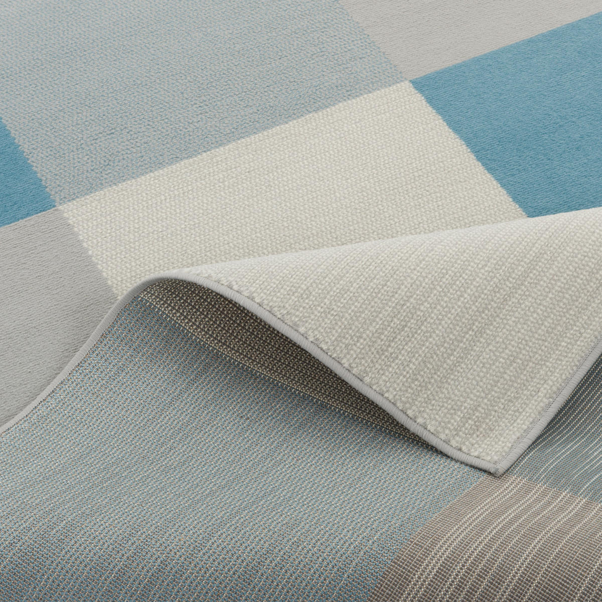 TEPPICH MODERN TRENDLINE KARO - Blau, Textil (120/170cm) - Pergamon