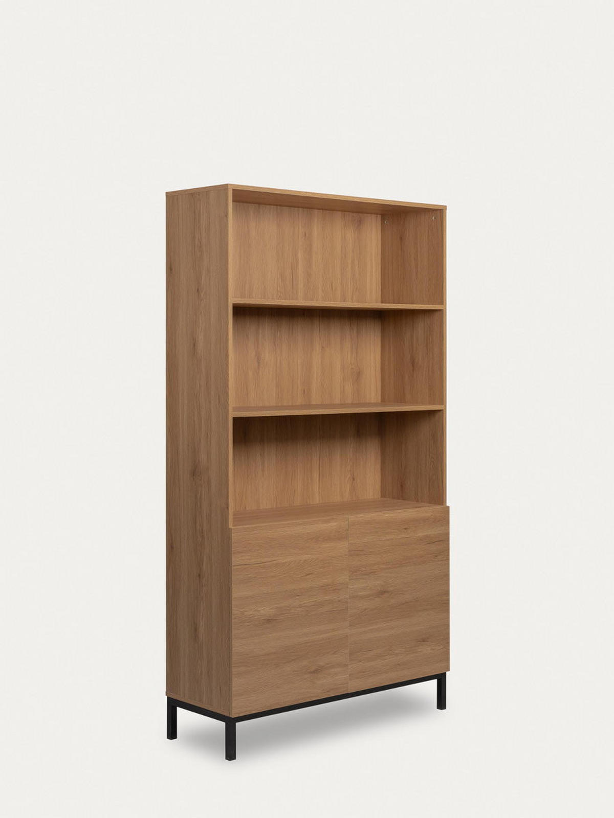BÜCHERREGAL Kolb Natur 100 cm x 184 cm - Braun, Holzwerkstoff (100/184/35cm) - Kenay Home