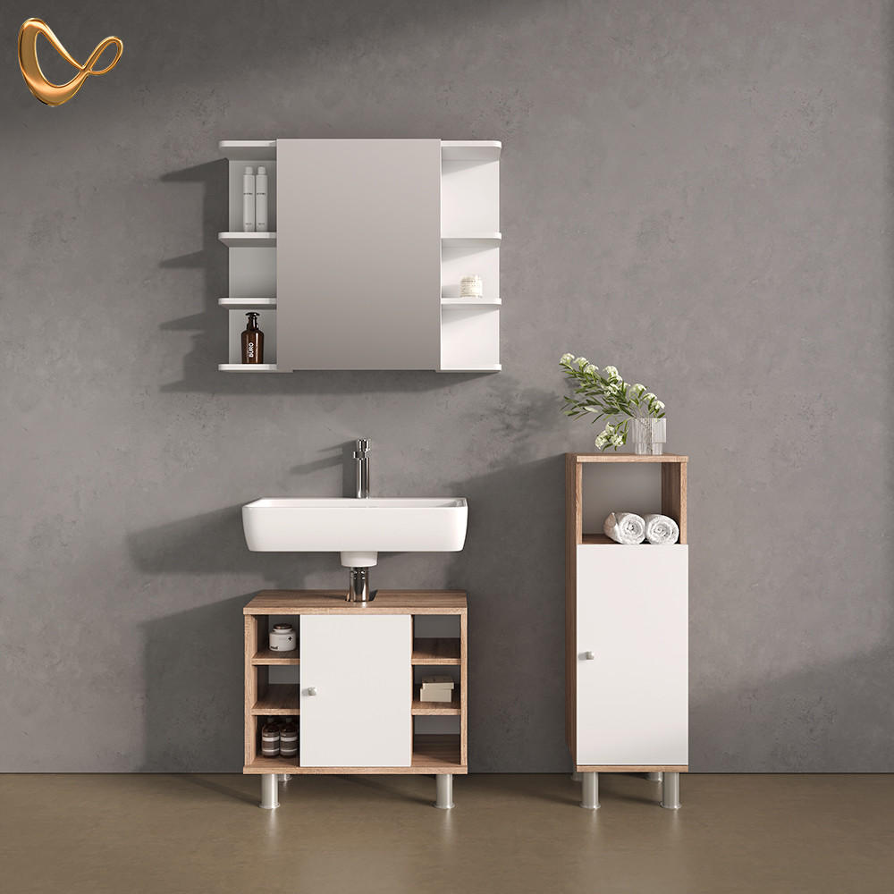 MIDISCHRANK Fucino Sonoma 30 x 95 cm - Sonoma Eiche, Holzwerkstoff (30/95/30cm) - Livinity®
