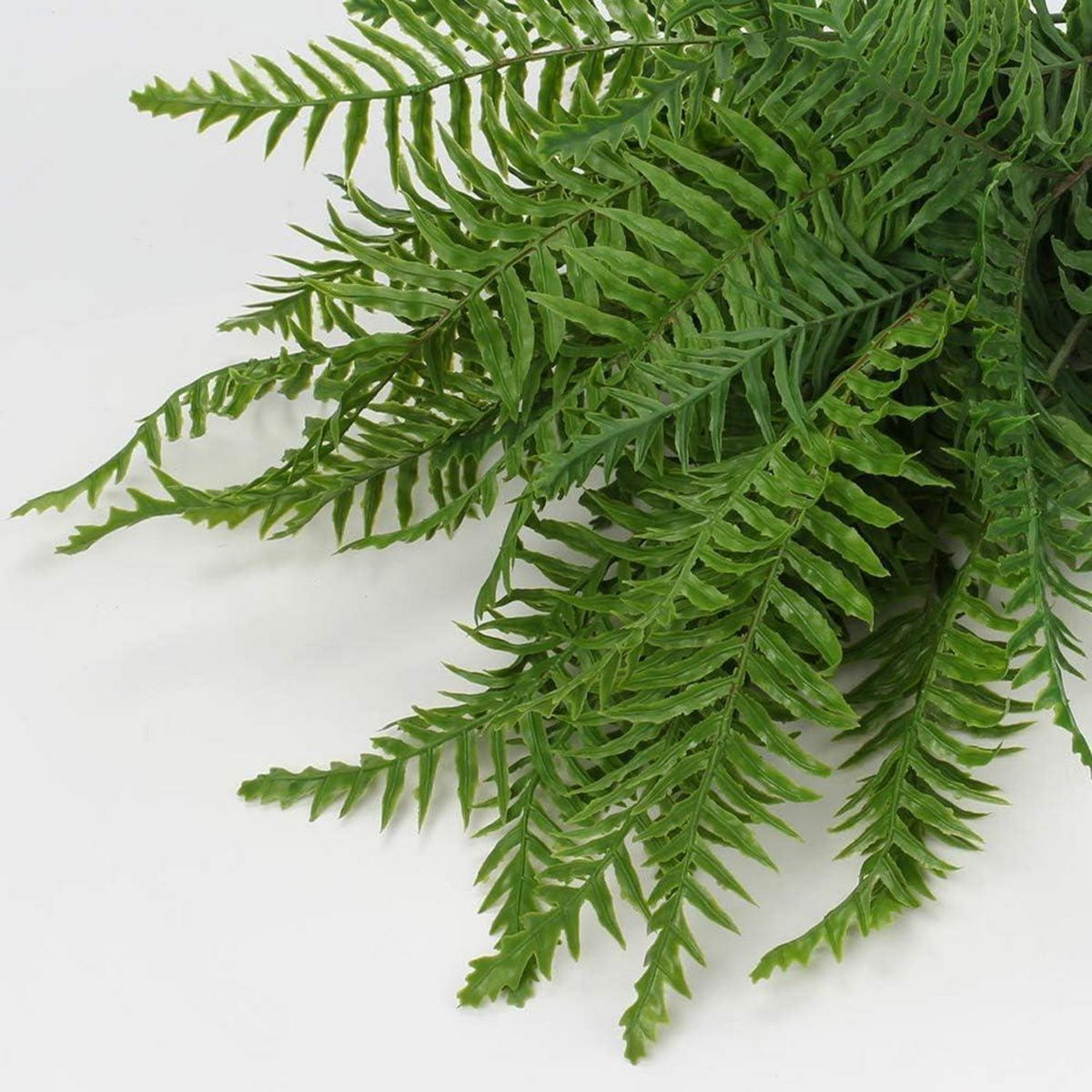 KÜNSTLICHER Farnzweig Boston Farn 76 cm 3 Zweige - Grün, Kunststoff (1cm)